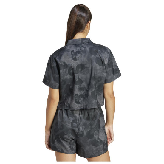 Adidas Γυναικείο πουκάμισο Floral Graphic Cropped Woven Shirt